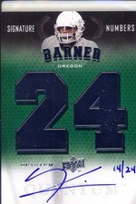 kenjon barner rookie rc draft auto autograph oregon ducks college #/24 2013