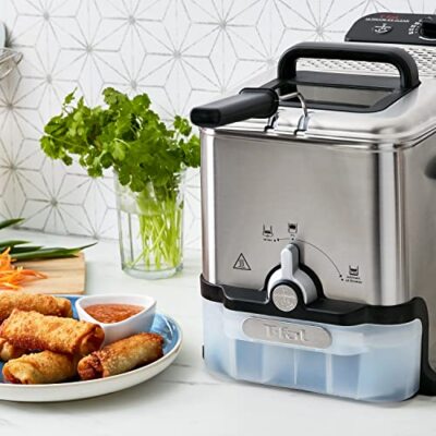 T-fal FR8000 Ultimate EZ 1700W 2.65 lbs Clean Deep Fryer - Silver