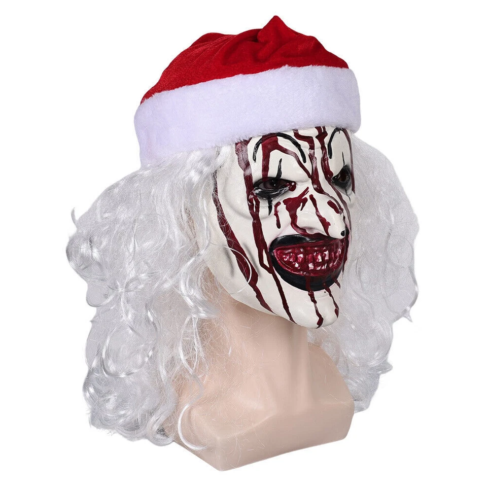 NEW Art the Clown Horror Mask Terrifier Helmet Halloween Party Costume Accessori - Image 4 of 4