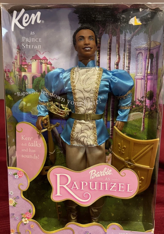Barbie como Rapunzel y Ken como Príncipe Stefan Muñeca Set - Nuevo en Cajas - 1997,2001 Foto 4 de 4