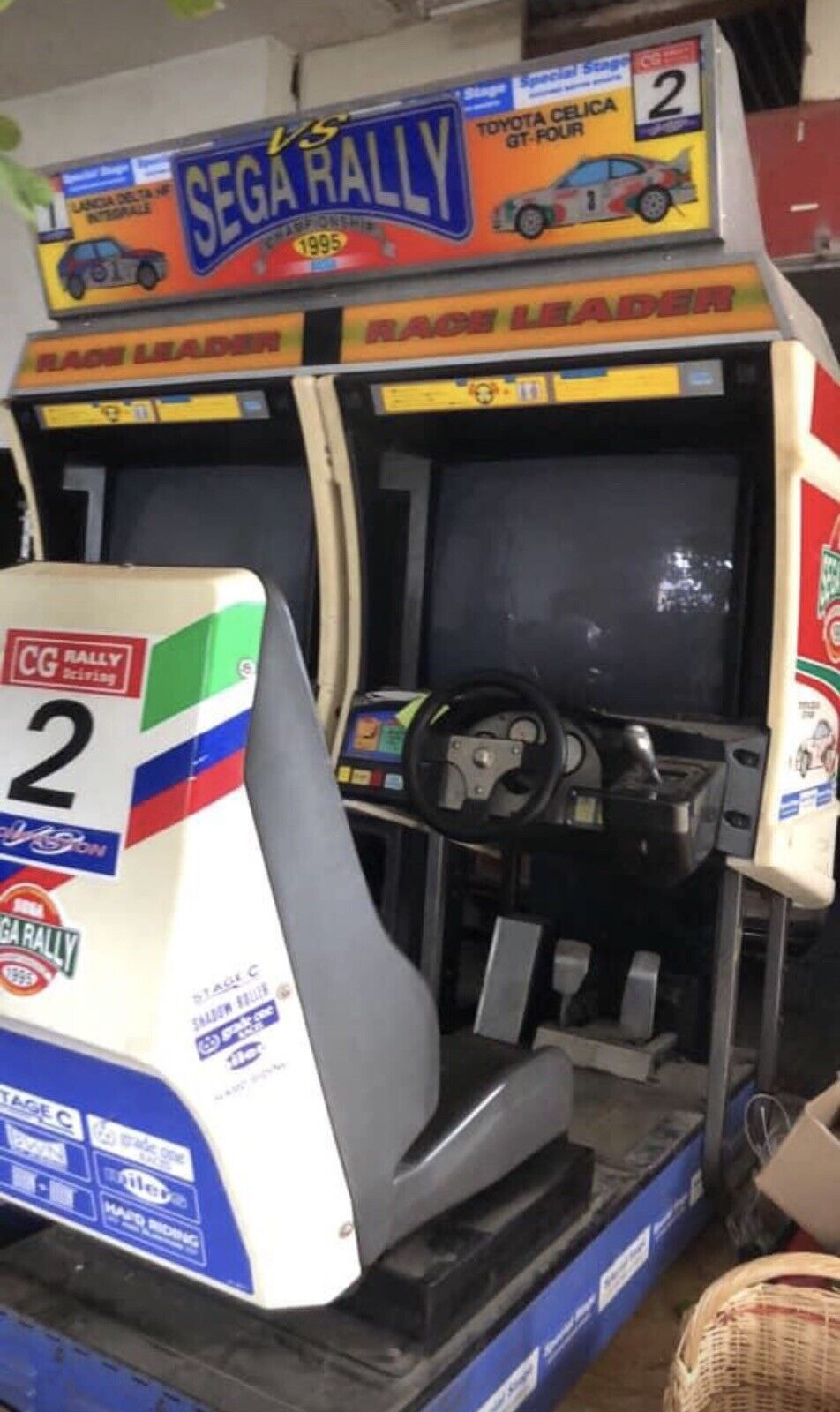 Sega Rally arcade machine