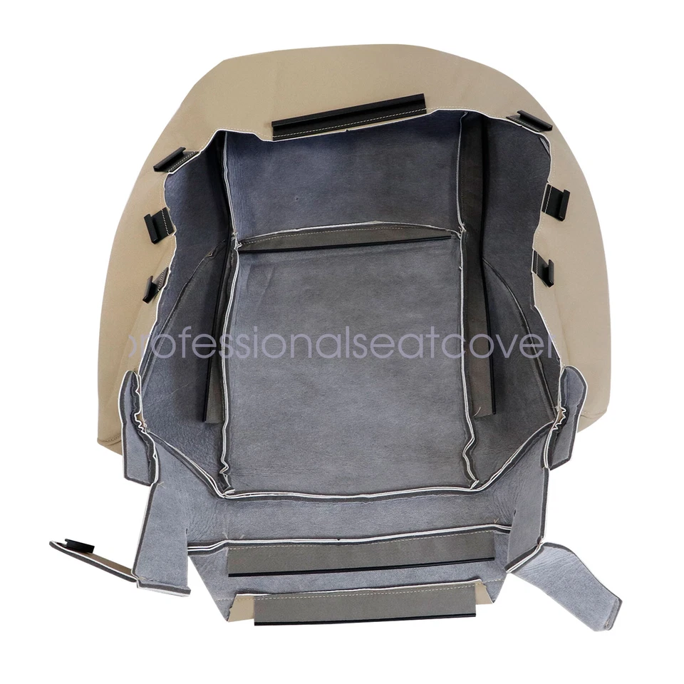 For 2007-2012 Lexus ES350 Front Bottom & Top Perforated Leather Seat Cover Tan - Image 4 of 4