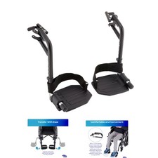 Compatible Adjustable Footrest for Wheelchairs - Swing-Away Lightweight Design