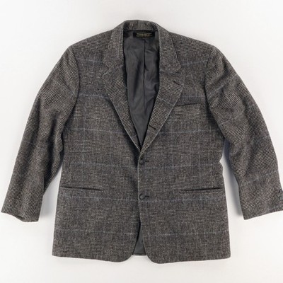 Brooks Brothers Camel Hair 3 Button Blazer Jacket Gray Men's 46