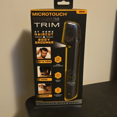 MicroTouch Titanium Trim Cordless Haircut & Body Groomer w/ Built-In Light