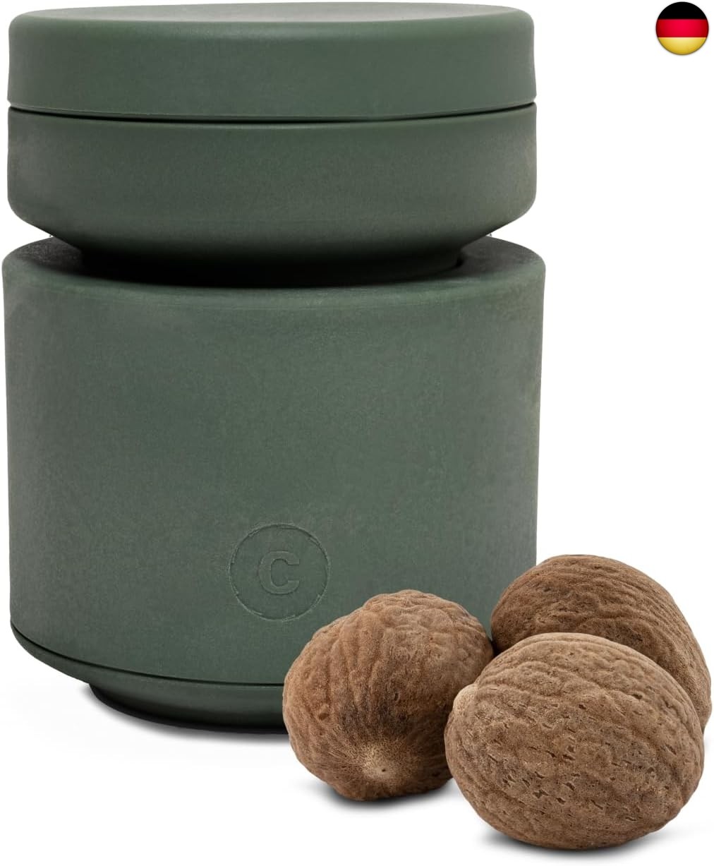 Crushgrind Billund Muskatmühle mit Keramikmahlwerk | Muskatnuss Mühle mit v