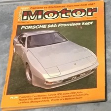 Modern Motor mag Sep 1982 . Porsche 944 Turbo RX-7 v Starion, Lancia HPE