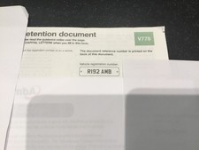 PRIVATE REG CAR NUMBER PLATE NO HIDDEN FEES AMBER R192 AMB on retention