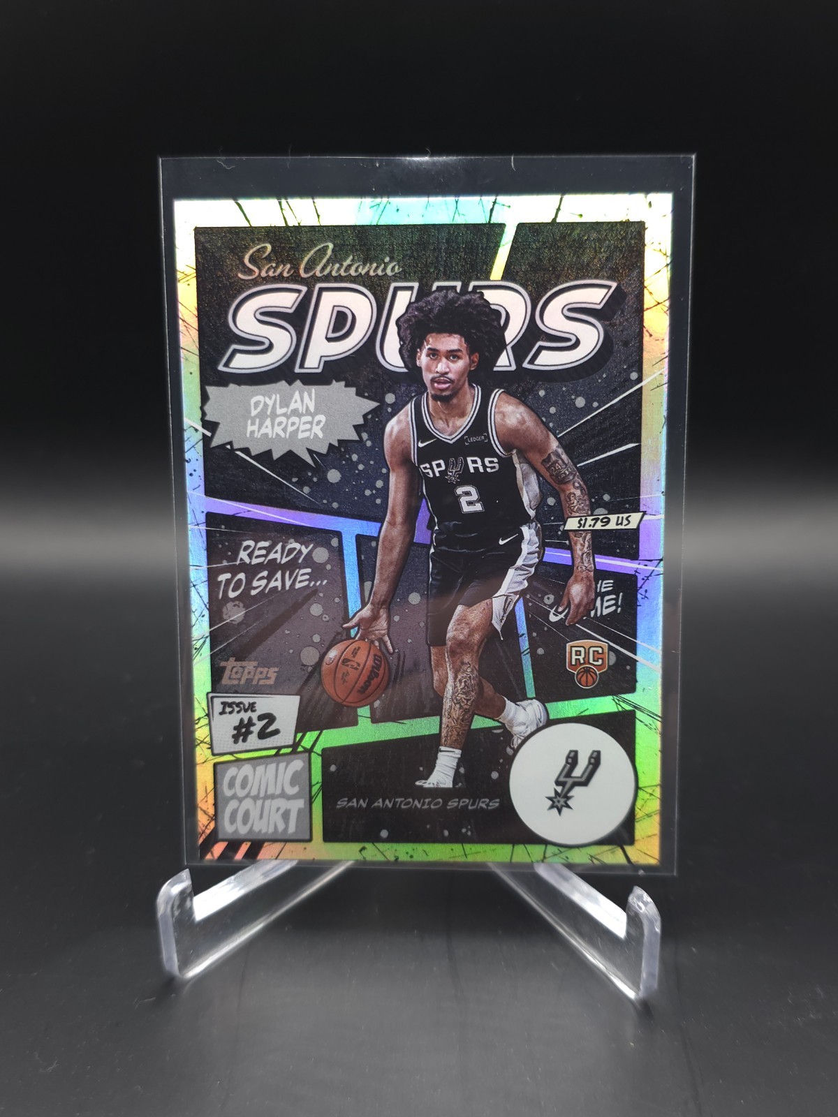 2025-26 Topps Basketball Dylan Harper Comic Court RC #CC-17 SSP