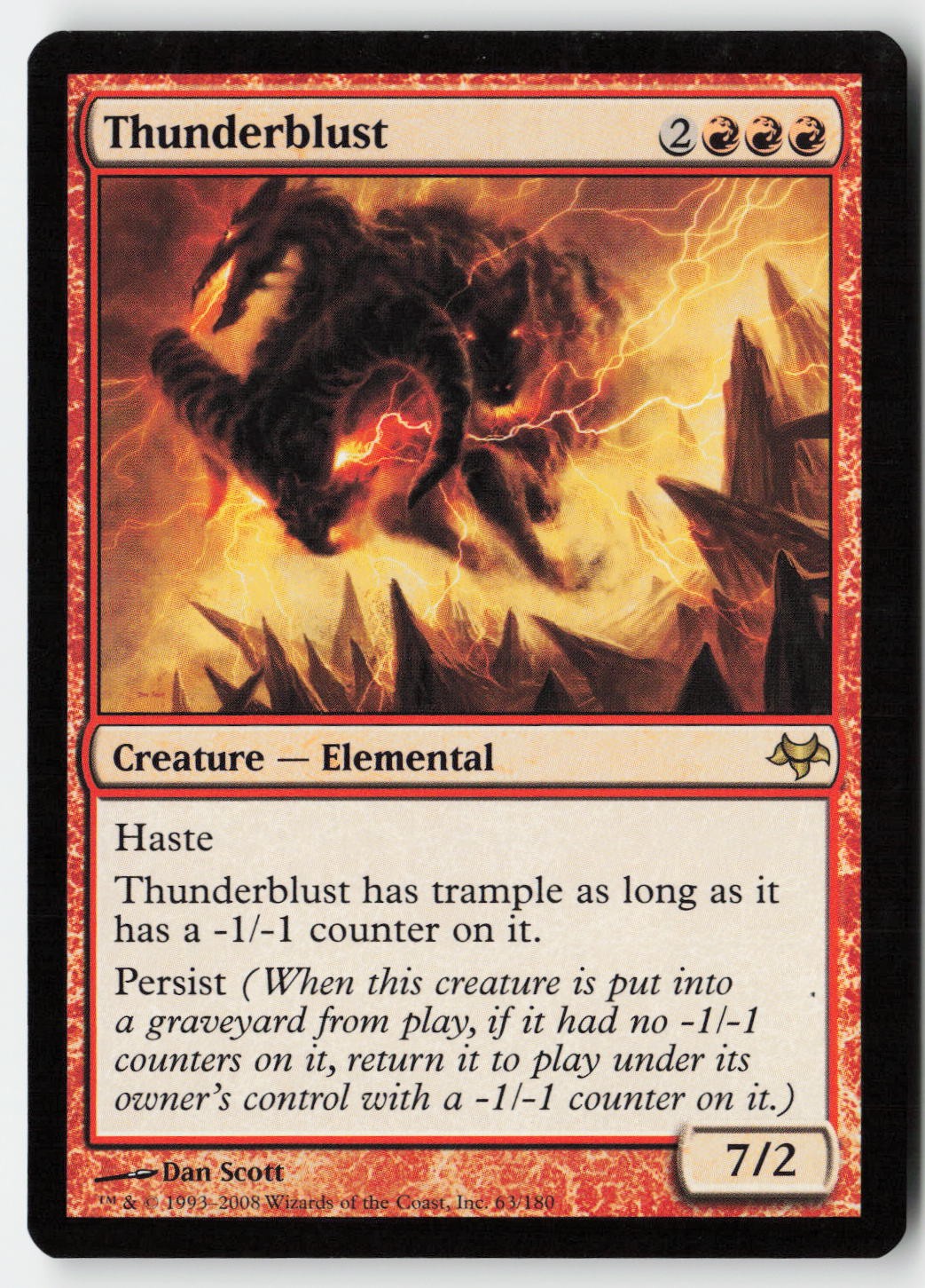 Thunderblust #63 (NM) Eventide EVE Magic MTG