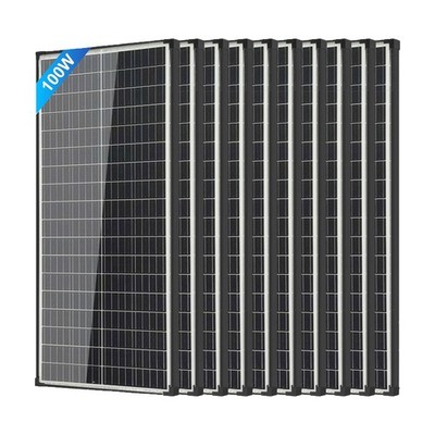 200W 400W 800W 1000W Solar Panel Mono 100W N-Type Charger RV Roof Home Off-Grid