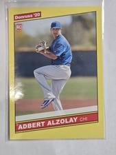2020 Panini Donruss - Retro 1986 Variations Adbert Alzolay #258 Yellow Photo