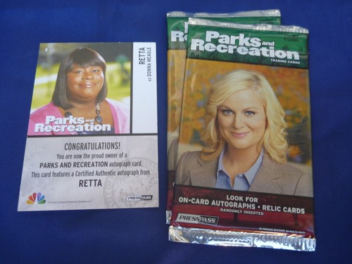 2013 Press Pass Parks & Recreation RETTA Autograph Card D + 2 Sealed Packs - Picture 2 of 2