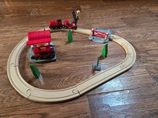BRIO WORLD Fire Rescue Toy Train Set Lights and Sounds 33815 