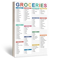 Grocery List Magnet Pad for Fridge - Magnetic Shopping List & Grocery List No...