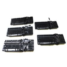 Lot of 5 Dell SK-8115 Enhanced Slim 104 Key Black Wired USB Keyboards