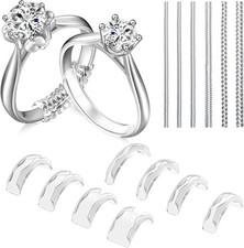 Ring Sizers for Loose Rings, 14 Pack Invisible Ring Size Adjuster Silicone, Ring