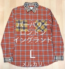 Men size L Shirt Vhtf Burberry London England Long Sleeve Nova Check Shirt Multi