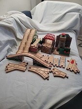 Wooden Train Accessories Track Bridge Lot