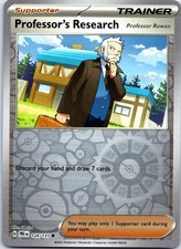Professor's Research [Rowan] 124/131 Prismatic Evolutions Pokemon Reverse Holo