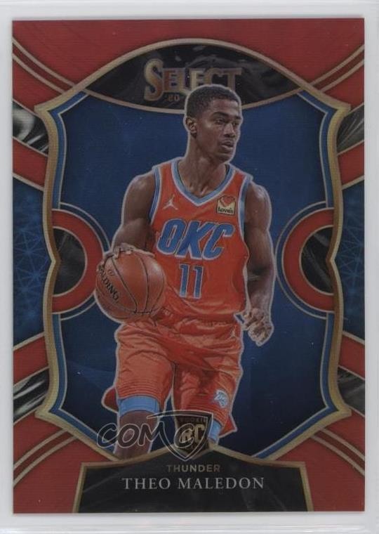 2020-21 Panini Select Concourse Red Prizm 46/199 Theo Maledon #94 0ad