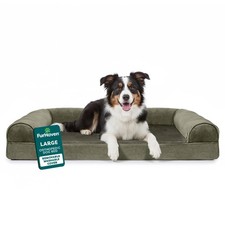 Furhaven Orthopedic Dog Bed for Large/Medium Dogs w/ Removable Bolsters