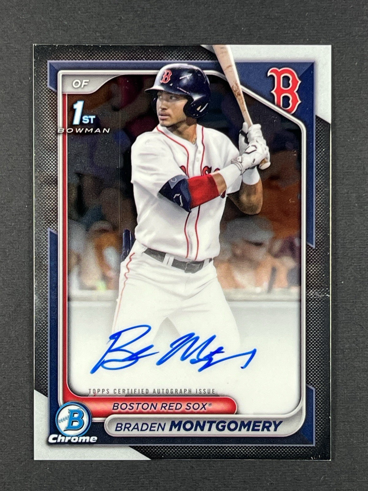 Braden Montgomery 2024 Bowman Draft #CPA-BM Chrome Prospect 1st Auto Rookie RC