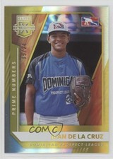 2021 Panini Elite Extra Edition Prime Numbers Gold 5/24 Juan De La Cruz #197 my8
