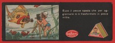FIGURINA FORMAGGINO "BEBE" GALBANI MELZO SERIE A N°6 CICCI AL MARE