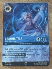 Disney Lorcana Gramma Tala Spirit of the Ocean Enchanted Card 217/204