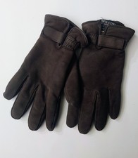 Vintage Thinsulate Wilsons Leather Brown Suede Driving Gloves Womens Med