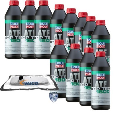 12 L Liqui Moly Top Tec ATF 1800 VAICO Getriebeölfilter für Toyota Hilux VII