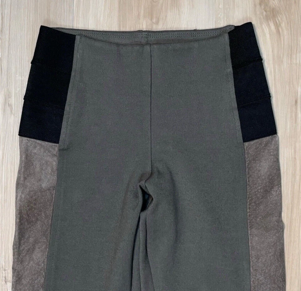 Hale Bob Women's Legging Pants Suede Leather Outer Skinny Stretch Size XS/4 - Image 3 of 4