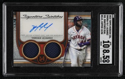 2023 Topps Museum Collection Copper 15/50 Yordan Alvarez #SWDRA-YA Auto v1x