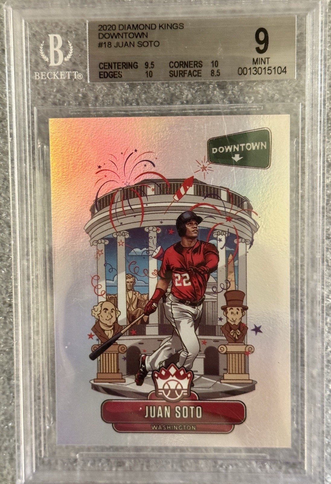 2020 Panini Diamond Kings - Downtown Juan Soto #D18  Graded Mint 9