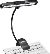 Kootek Music Stand Light, Eye Caring Clip-on Piano Lamp, 360  Flexible Black