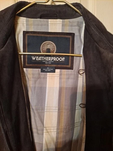 Weatherproof Men's Black Zip Front Lined Jacket- XL Polyester Shell (super soft) image 3