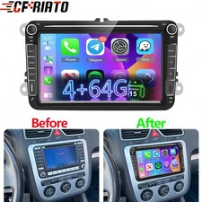 4+64GB per VW EOS 2006-2015 senza fili Apple CarPlay Android 15 autoradio GPS FM