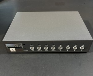 InstallerCCTV Video Quad Color 4CH Multiplexer 2 BNC Output
