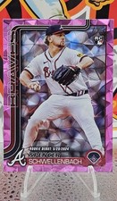 2025 Topps Update Spencer Schwellenbach #US118 Pink Diamante Rookie Debut Braves