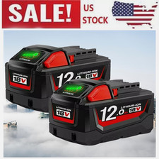 18V 12.0Ah Battery for Milwaukee M18 48-11-1860 48-11-1850 48-11-1828