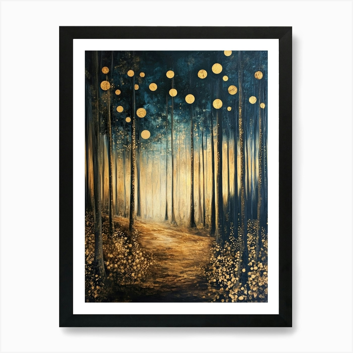Forest Path 5 Art Print Framed Wall Art Poster Canvas Print Picture