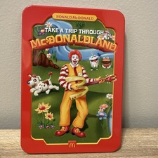 McDonald's Adult Happy Meal McDonaldland Collector Tin With Contents Take A Trip
