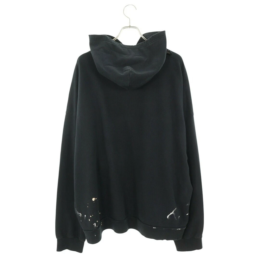 Felpa con cappuccio pullover Balenciaga 22AW 694986 TMVH4 stampa logo dipinto uomo 4 usata 439