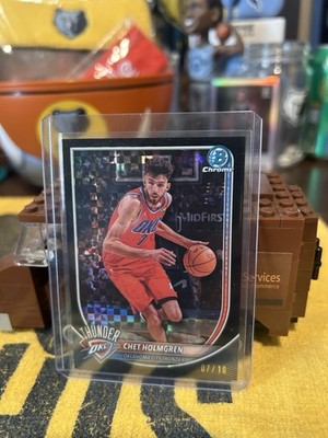 2025-25 Bowman Chrome Chet Holmgren 07/10 Black Diamond Refractor
