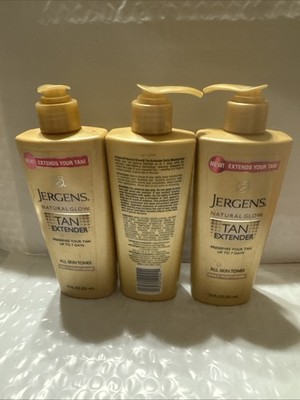 3x Jergens Natural Glow Tan Extender Daily Moisturizer Lotion For All Skin Tones