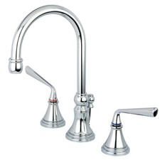 Kingston Brass KS298.ZL Silver Sage 1.2 GPM Widespread Bathroom - Chrome