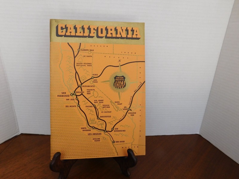 Union Pacfic California  Travel , 1939, 5 Maps, Photos booklet