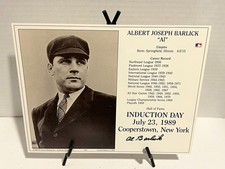 Al Barlick Hand Signed Limited Edition of 1000 Hall of Fame Induction Day Card
