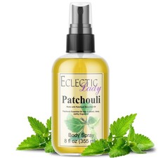 ECLECTIC LADY PATCHOULI BODY SPRAY 8 fl oz with PATCHOULI ESSENTIAL OIL NEW